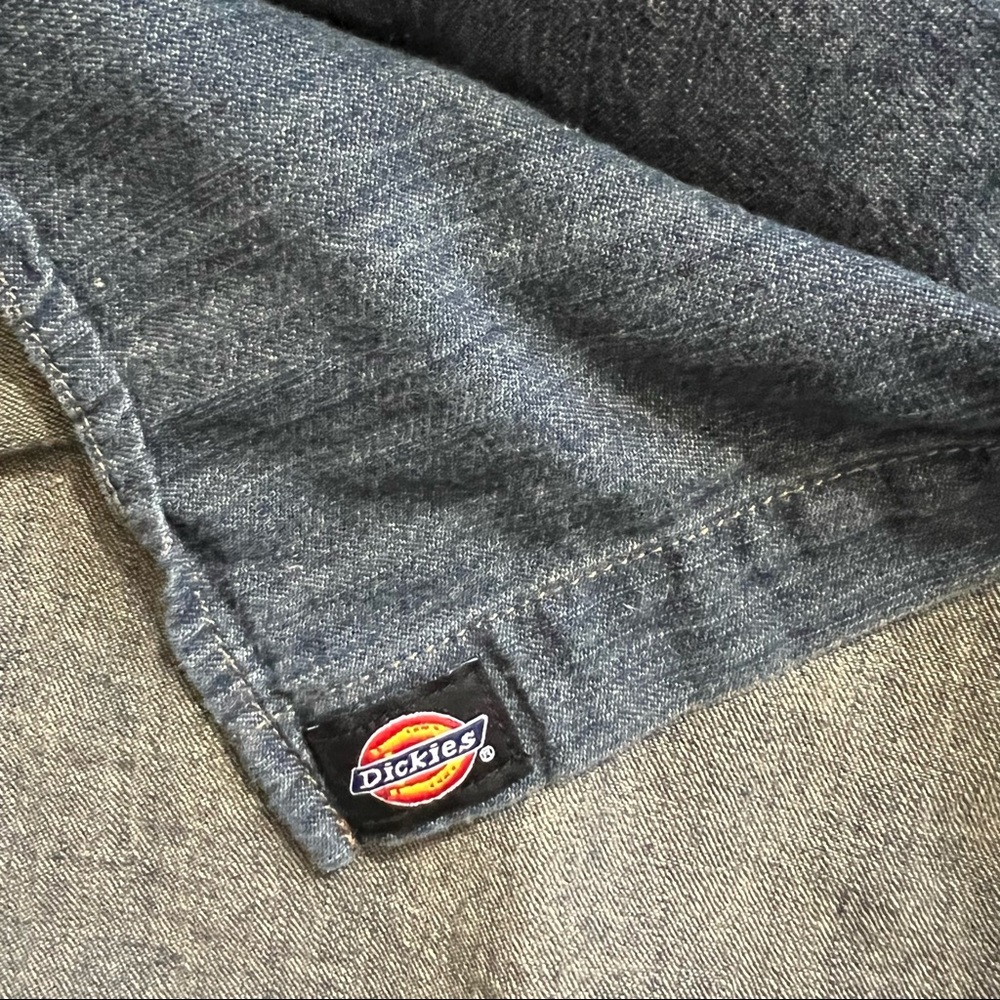Dickies Dirty Denim Long Sleeve Button Down Work Shirt SIze XL - Picture 13 of 16